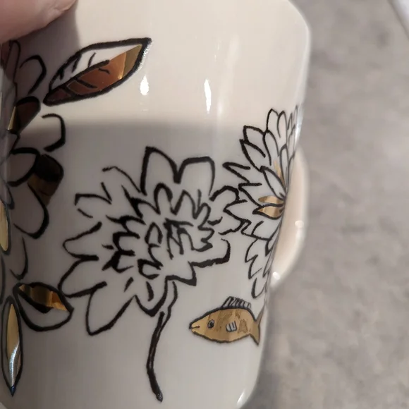 Anthropologie fish and flower mug - Picture 7 of 8